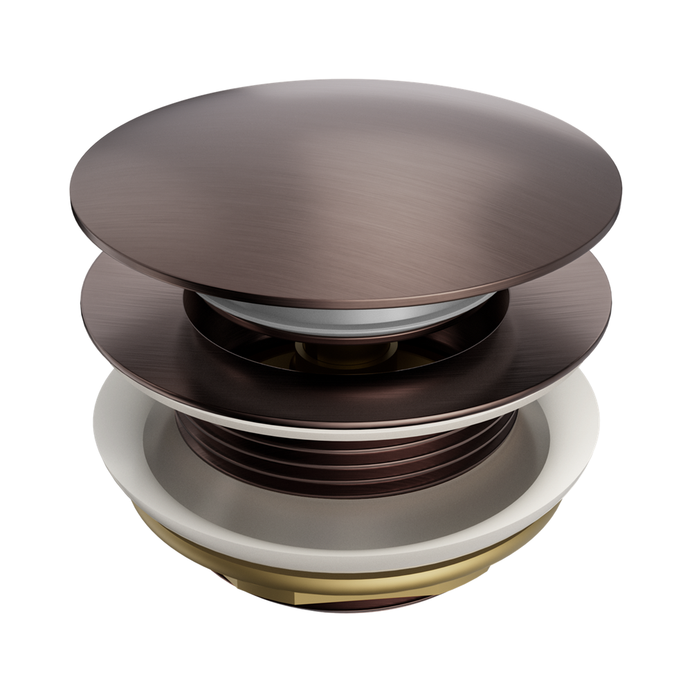 Nero 40mm Bath PopUp Waste Short Tail Removable No Overflow Brushed Bronze NRA709BZ