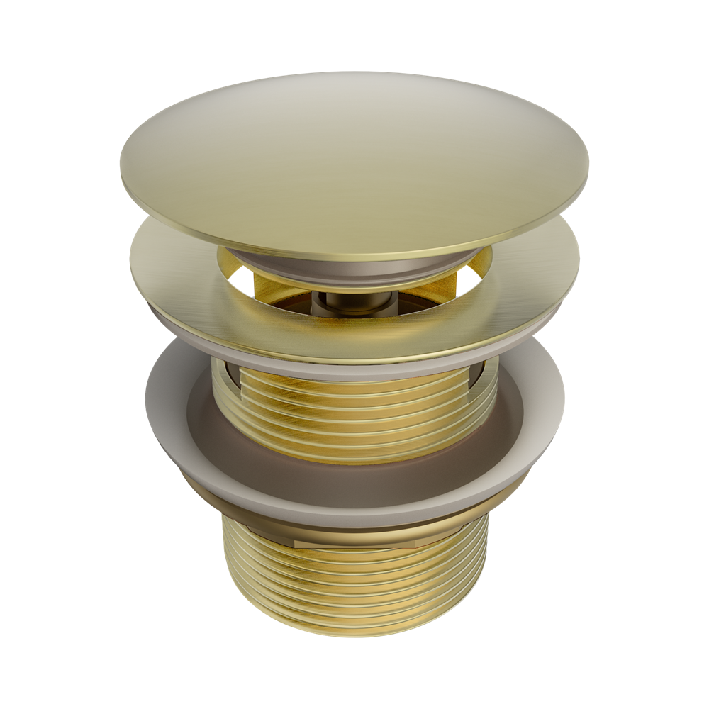 Nero 40mm Bath PopUp Waste Removable w/ Overflow Brushed Gold NRA710BG