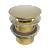 Nero 40mm Bath PopUp Waste Removable w/ Overflow Brushed Gold NRA710BG