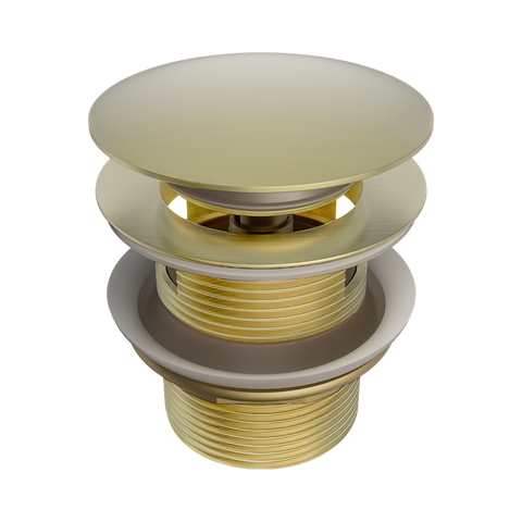 Nero 40mm Bath PopUp Waste Removable w/ Overflow Brushed Gold NRA710BG