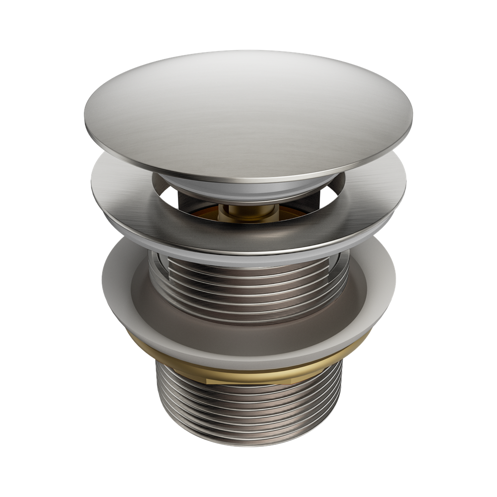Nero 40mm Bath PopUp Waste Removable w/ Overflow Brushed Nickel NRA710BN