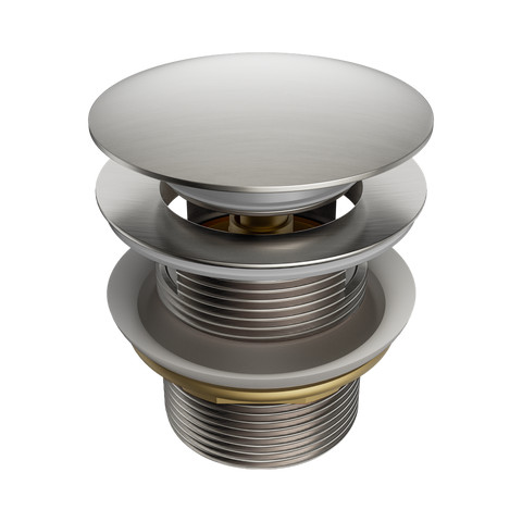 Nero 40mm Bath PopUp Waste Removable w/ Overflow Brushed Nickel NRA710BN