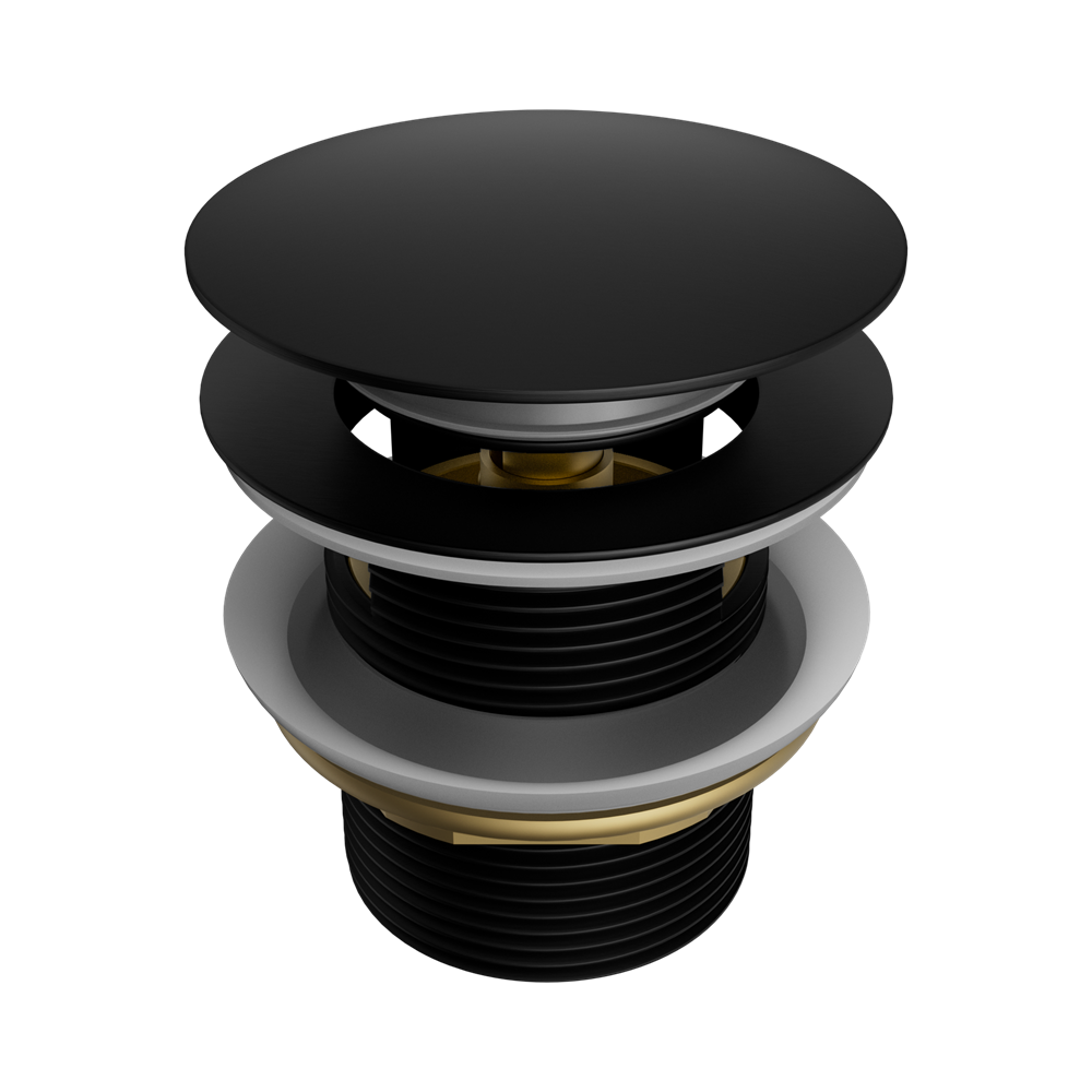 Nero 40mm Bath PopUp Waste Removable w/ Overflow Matte Black NRA710MB