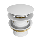 Nero 40mm Bath PopUp Waste Removable w/ Overflow Matte White NRA710MW