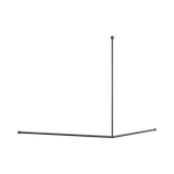 Nero Mecca Care Curtain Rail 1200x1200x90D Gunmetal NRCR0006GM