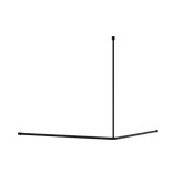 Nero Mecca Care Curtain Rail 1200x1200x90D Matte Black NRCR0006MB
