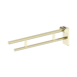 Nero Mecca Care Foldable Toilet Arm Brushed Gold NRCR0007BG