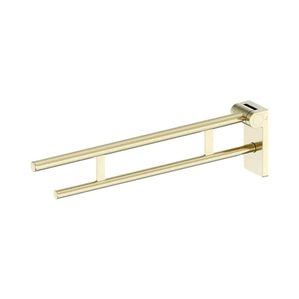 Nero Mecca Care Foldable Toilet Arm Brushed Gold NRCR0007BG