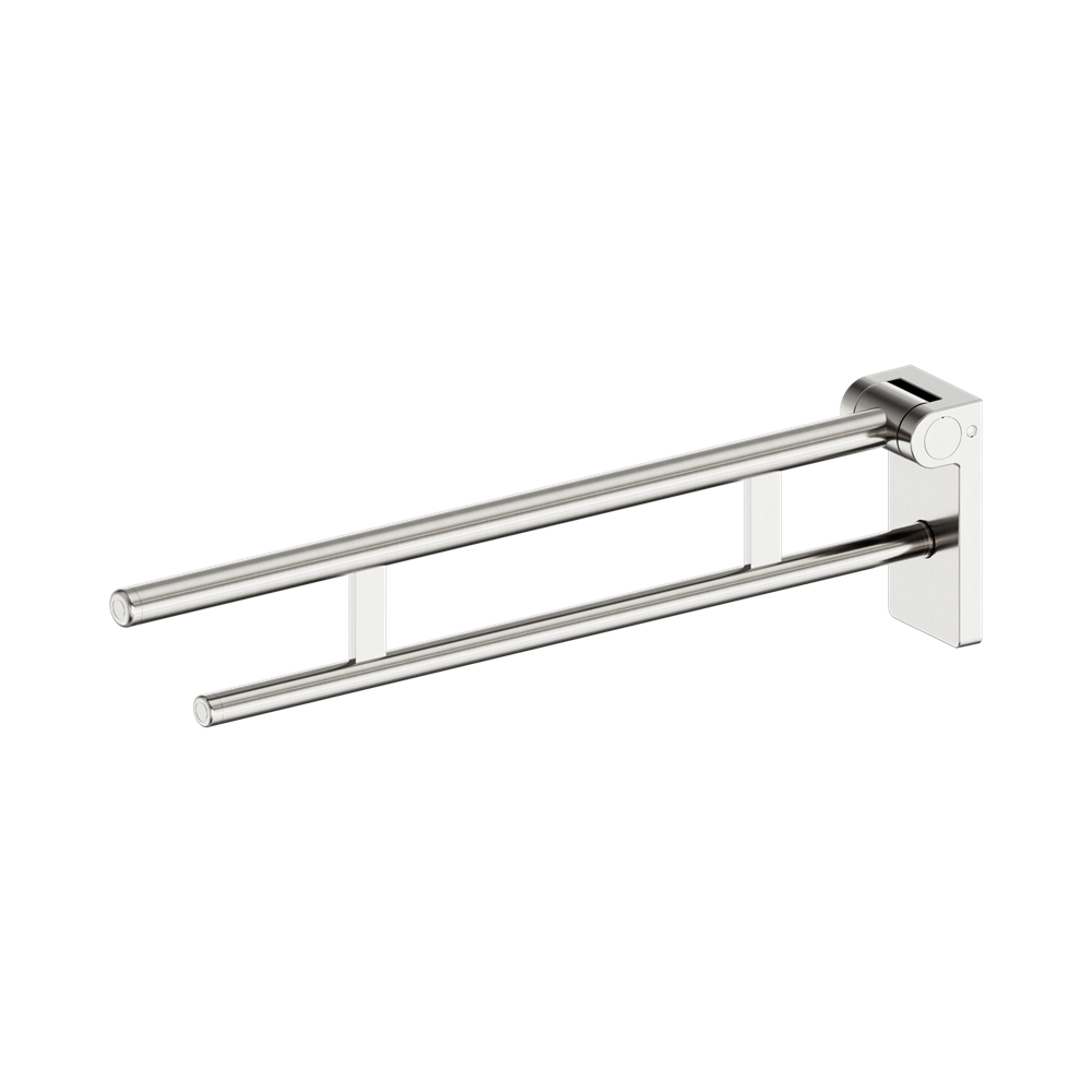 Nero Mecca Care Foldable Toilet Arm Brushed Nickel NRCR0007BN