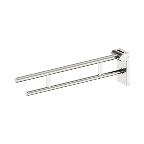 Nero Mecca Care Foldable Toilet Arm Brushed Nickel NRCR0007BN