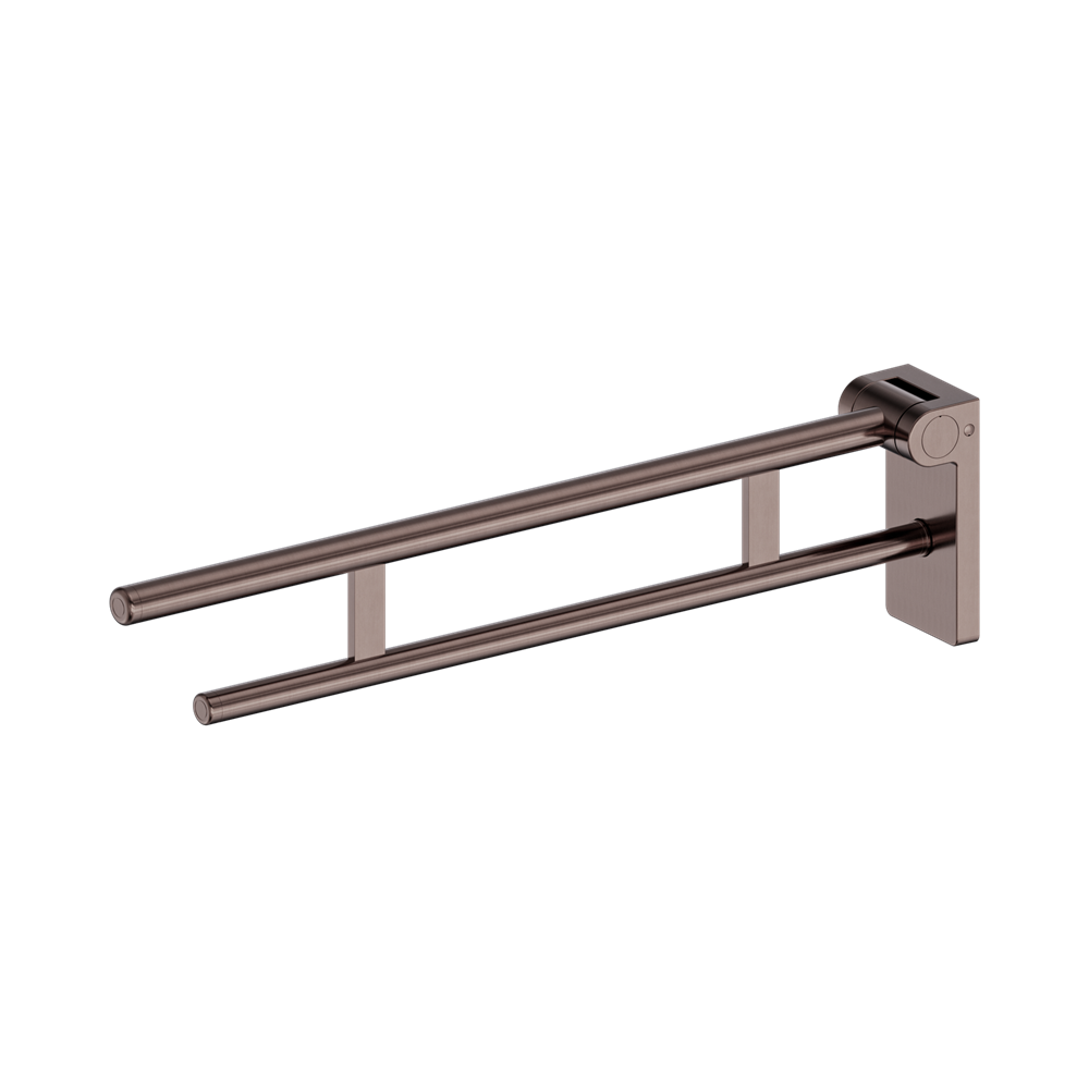 Nero Mecca Care Foldable Toilet Arm Brushed Bronze NRCR0007BZ