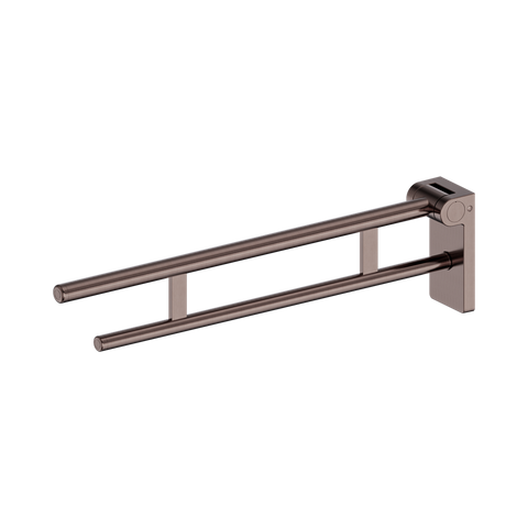 Nero Mecca Care Foldable Toilet Arm Brushed Bronze NRCR0007BZ
