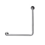 Nero Grab Bar 90 Degree Right Angle 450 X450mm (Concealed Fixing) Stainless Steel NRCR02CH