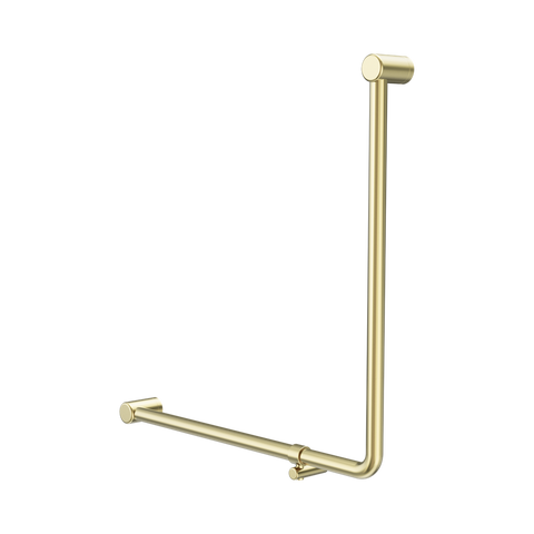 Nero Mecca Care 32mm 90 Degree Bent Tube Grab Rail 750X750mm Brushed Gold NRCR3290BBG