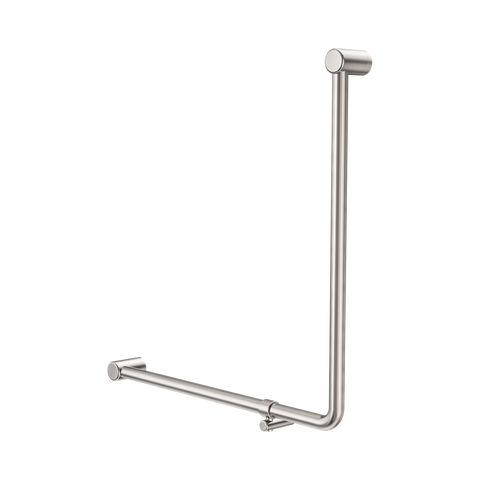 Nero Mecca Care 32mm 90 Degree Bent Tube Grab Rail 750X750mm Brushed Nickel NRCR3290BBN