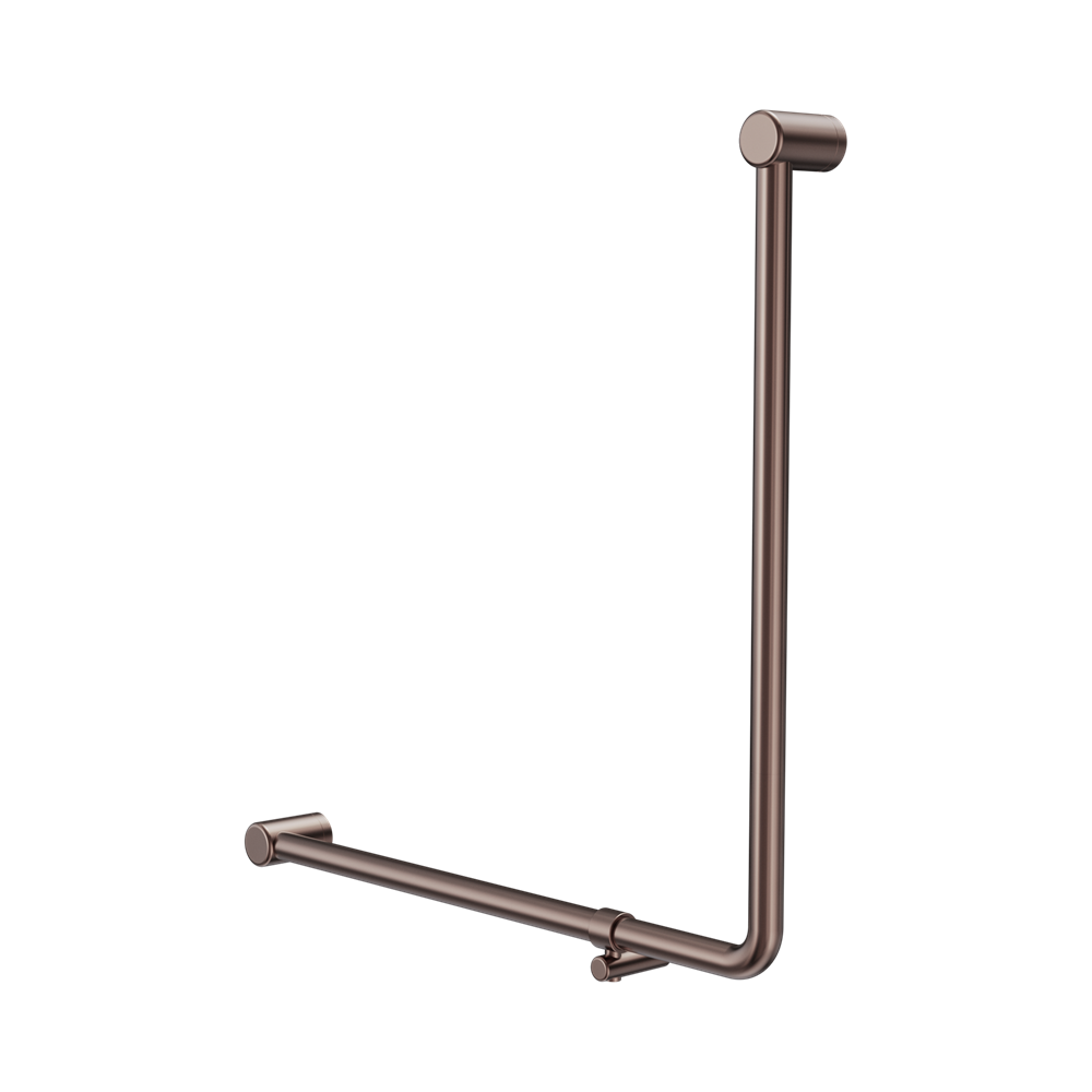 Nero Mecca Care 32mm 90 Degree Bent Tube Grab Rail 750X750mm Brushed Bronze NRCR3290BBZ