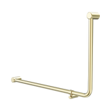 Nero Mecca Care 32mm DDA 90 Degree Bent Tube Grab Rail 600X1000mm Brushed Gold NRCR3290EBG