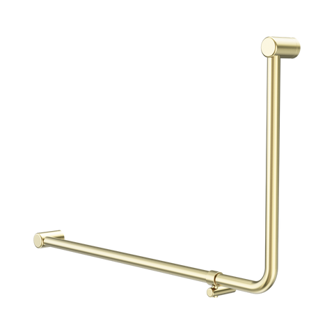 Nero Mecca Care 32mm DDA 90 Degree Bent Tube Grab Rail 600X1000mm Brushed Gold NRCR3290EBG