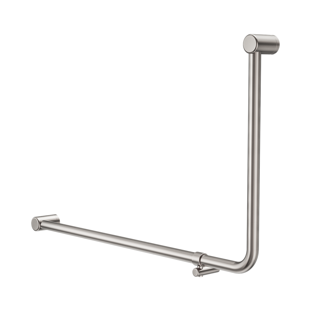Nero Mecca Care 32mm DDA 90 Degree Bent Tube Grab Rail 600X1000mm Brushed Nickel NRCR3290EBN