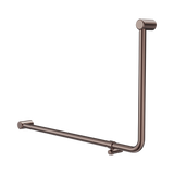 Nero Mecca Care 32mm DDA 90 Degree Bent Tube Grab Rail 600X1000mm Brushed Bronze NRCR3290EBZ