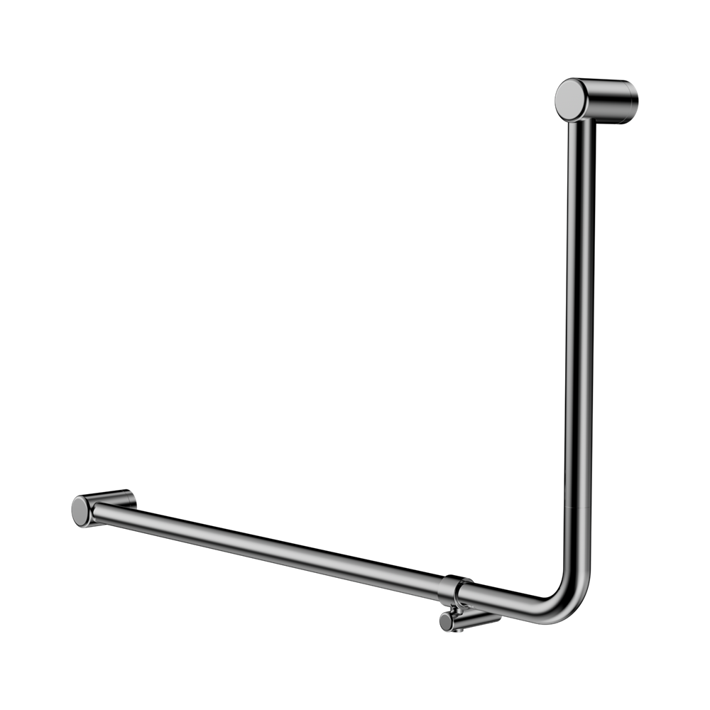 Nero Mecca Care 32mm DDA 90 Degree Bent Tube Grab Rail 600X1000mm Chrome NRCR3290ECH