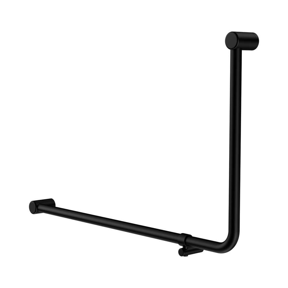 Nero Mecca Care 32mm DDA 90 Degree Bent Tube Grab Rail 600X1000mm Matte Black NRCR3290EMB