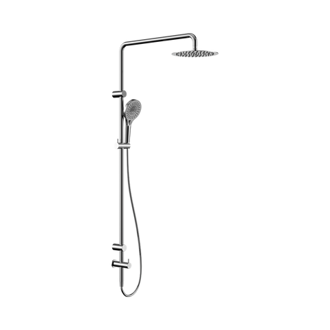 Nero Mecca Care Twin Shower Set 25mm Grab Rail 900mm Chrome NRCS007CH
