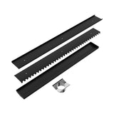 Nero Tile Insert V Channel 900x106mm Floor Grate 90mm Outlet Matte Black NRFG001HSMB