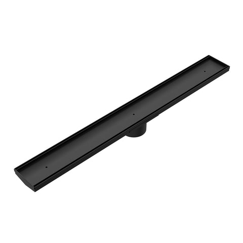 Nero Tile Insert V Channel Floor Grate 900X106mm Only (Suitable For 80 & 89mm) Matte Black NRFG001MB