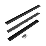 Nero Tile Insert V Channel 900x82mm Floor Grate 50mm Outlet Matte Black NRFG002HSMB