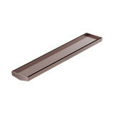 Nero Tile Insert V Channel Floor Grate 600x106x80/90mm (No Outlet) Brushed Bronze NRFG004BZ