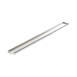 Nero Tile Insert V Channel Floor Grate 1200x106x80/90mm (No Outlet) Brushed Nickel NRFG005BN