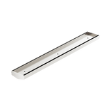 Nero Tile Insert V Channel Floor Grate 600x82x50mm (No Outlet) Brushed Nickel NRFG006BN