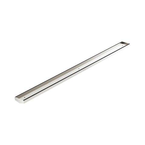 Nero Tile Insert V Channel Floor Grate 1200x82x50mm (No Outlet) Brushed Nickel NRFG007BN