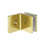 Nero Gen Ii Shower 90 Degree Glass To Wall Bracket 10mm Glass Brushed Gold NRSH204ABG