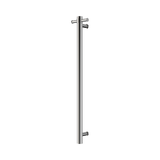 Nero Mecca Single Vertical Heated Towel Rail 240V Inc Robe Hook Chrome NRV902HCH