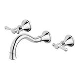 Phoenix Nostalgia Lever Basin / Bath Set 180mm Shepherds Crook Chrome NS1127-00-1