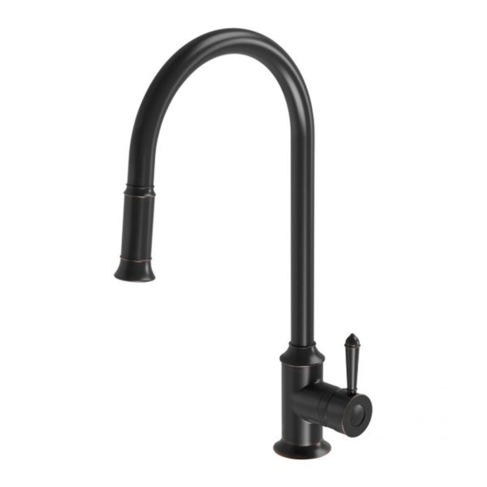 Phoenix Nostalgia Pull Out Sink Mixer 230mm Antique Black NS710-33-1
