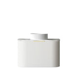 Otti Bondi Wall Hung Curve Vanity 750mm Fluted Satin White w/ Natural Carrara Marble Top BO750WST-NCA