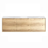 Otti Byron Wall Hung Vanity 1800mm Natural Oak / Chloe Silk Top BY1800NMT-CS