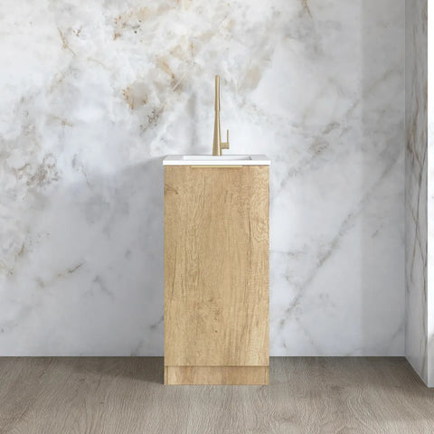 Otti Byron/Bondi Mini Laundry 430mm Natural Oak / Pure White Top LA-430-BYN-PW
