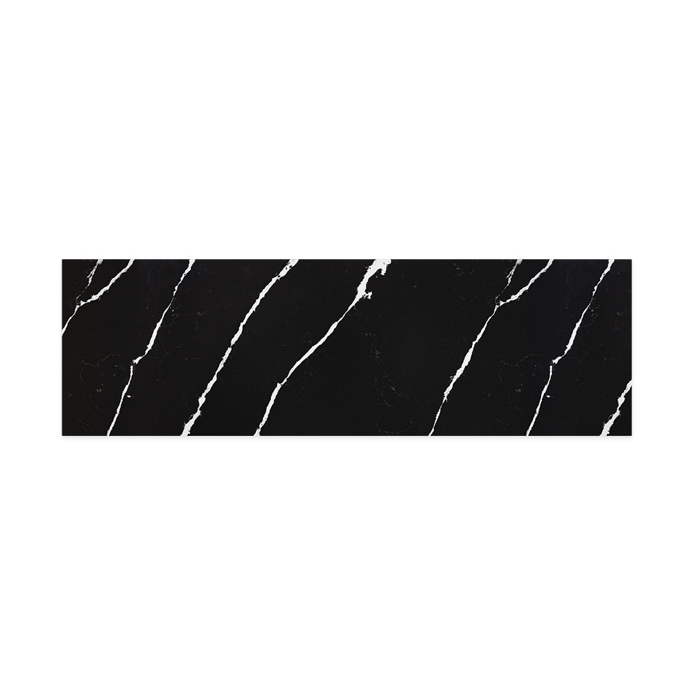 Fienza Nero Vena 1500mm Stone Top (No Taphole) Silica Free 509-105-SF
