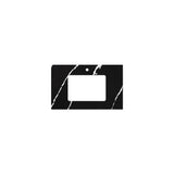 Fienza Nero Vena 750mm Stone Top w/ Undermount Basin Hole (1 Taphole) Silica Free 509-114-SF