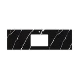 Fienza Undermount Vanity Bench Top 1500mm (1 Taphole) Single Bowl Silica Free Nero Vena 509-117-SF