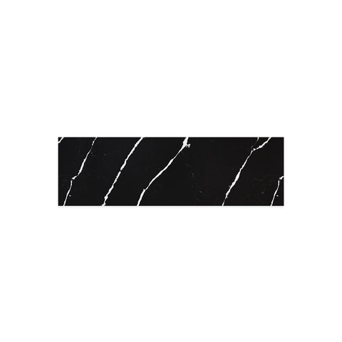 Fienza Nero Vena 1800mm Ensuite Size Stone Top (No Taphole) Silica Free 509-155-SF