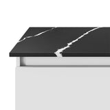 Fienza Nero Vena 750mm Stone Top (No Taphole) Silica Free 509-102-SF