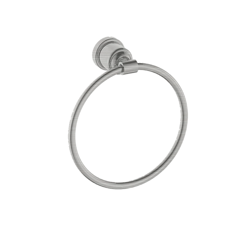 Nero York Towel Ring Brushed Nickel NR6980BN