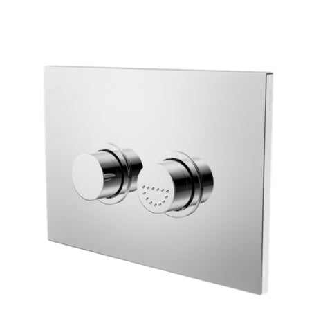 Nero Raised Disabled Care Pneumatic Flush Button Plate Chrome NRCRPL002CH