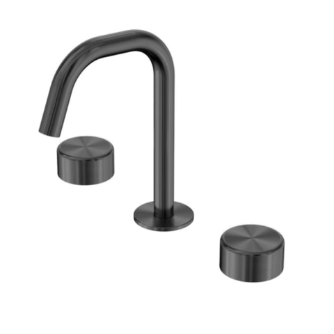 Nero Serenity Basin Set Edge Spout w/ Metal Handle Gunmetal 24D028GM