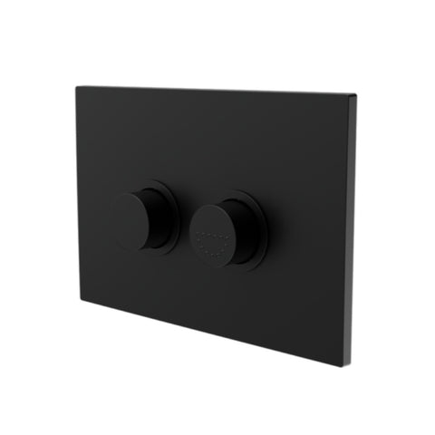 Nero Raised Disabled Care Pneumatic Flush Button Plate Matte Black NRCRPL002MB